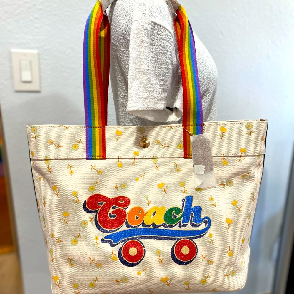 Coach BAG WITH RAINBOW ROLLER SKATE GRAPHIC